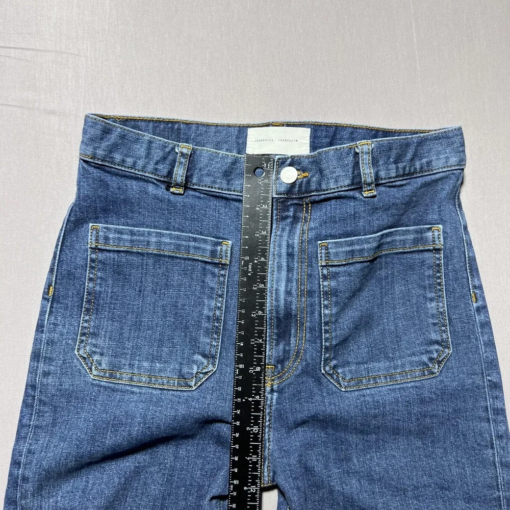 Jeanerica St. Monica Jeans Flare Wide Leg Vintage 95 High Rise SW006 Size 29 - Picture 12 of 16